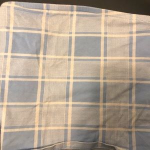 Blue striped tube top🤍